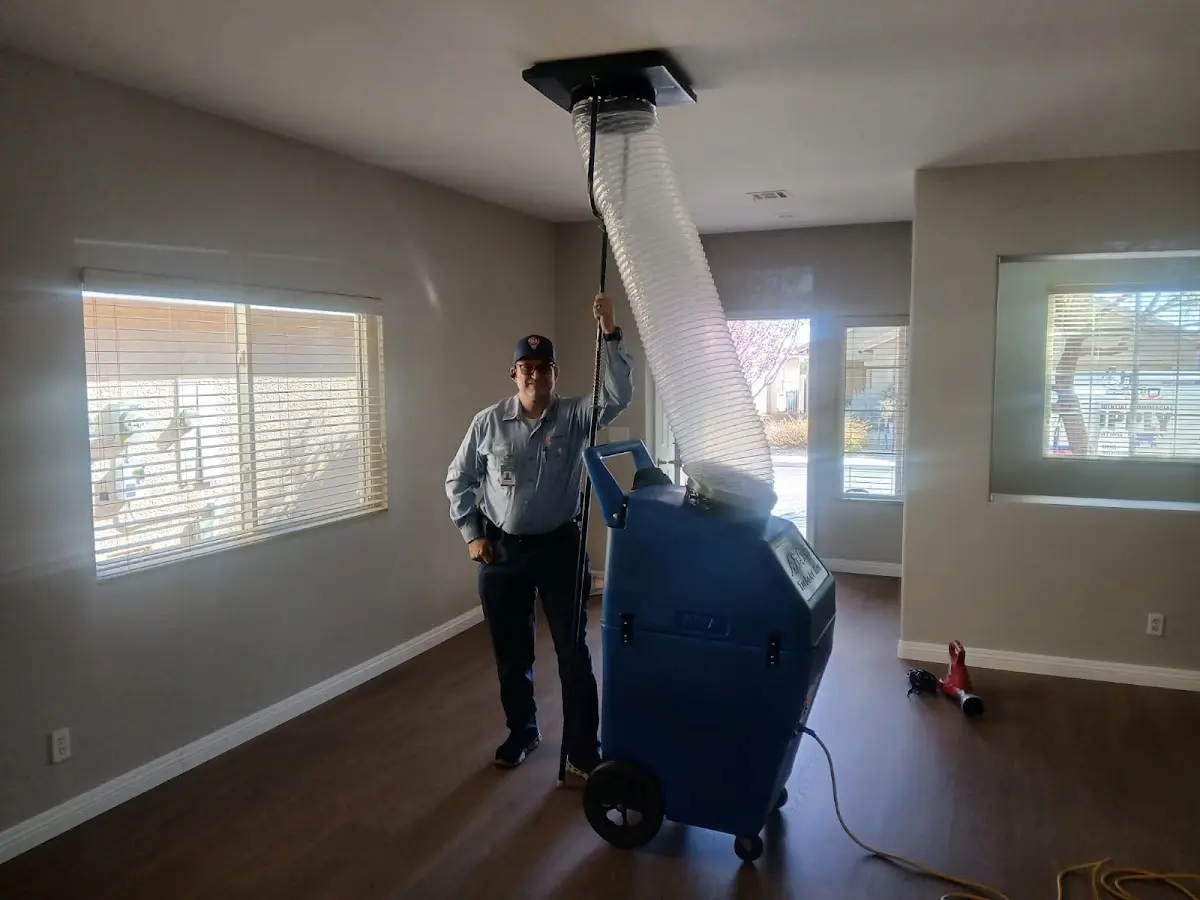 Professional Dryer Vent Cleaning work inside a Enid home